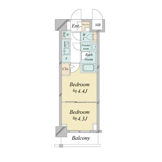 Type I2 間取り図